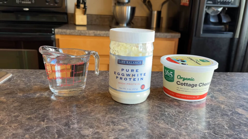 Ingredients laid out neatly on a kitchen counter